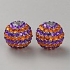 Halloween Theme Resin Rhinestone Beads RB-WH0003-08D-1