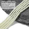 Eco-Friendly Dyed Glass Pearl Round Bead Strands X-HY-A002-4mm-RB001-2