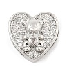 Brass Micro Pave Cubic Zirconia Slide Charms ZIRC-I068-05P-2
