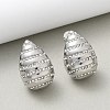 304 Stainless Steel Teardrop Stud Earrings EJEW-B108-06P-1