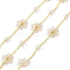 Brass Flower Link Chains CHC-H114-08G-02-1