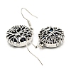Alloy Tree of Life Dangle Earrings with Glass for Women EJEW-C061-02AS-3