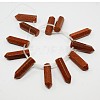 Synthetic Goldstone Pointed Bead Strands G-N0038-01-1