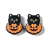 Halloween Theme Silicone Focal Beads SIL-M005-04B-1