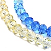 Transparent Painted Glass Beads Strands DGLA-A034-T8mm-A13-4
