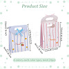 24Pcs 4 Colors Flower Print Paper Gift Tote Bags with Ribbon Bowknot Design ABAG-GO0001-03B-2
