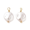 ABS Plastic Imitation Pearl Pendants KK-M266-35G-1
