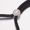 Nylon Twisted Cord Bracelet Making MAK-F019-04P-3