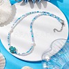 Summer Beach Sea Turtle Dyed Synthetic Turquoise & Glass Seed Beads Beaded Necklaces for Women NJEW-JN05081-01-2