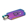 Ion Plating(IP) 304 Stainless Steel Pendants STAS-O127-A09-3
