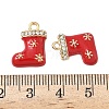 Christmas Alloy Enamel Pendants ENAM-I073-02G-02-3