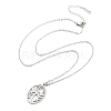 Non-Tarnish 304 Stainless Steel Pendant Necklaces NJEW-P306-02P-2