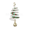 Glass Seed Beaded Christmas Tree Big Pendants PALLOY-TA00330-03-1
