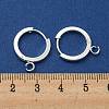 201 Stainless Steel Huggie Hoop Earrings Findings STAS-A167-01G-S-3