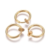 Brass Clip-on Earring Findings KK-C235-33G-2