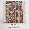 Geometric Pattern Burlap Table Runner AJEW-WH0258-754-2