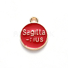 Alloy Enamel Pendants X-ENAM-S124-01B-07F-3