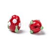 Handmade Lampwork 3D Strawberry Beads LAMP-R109A-M-3