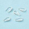 Brass Micro Pave Clear Cubic Zirconia Ear Hooks ZIRC-P100-05S-4