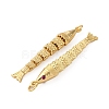 Rack Plating Brass Micro Pave Cubic Zirconia Pendants KK-M309-38L-G-2