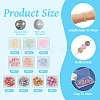  300Pcs 10 Style Baking Painted Transparent & Crackle Glass Beads DGLA-TA0001-03-10