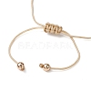 Gemstone Braided Bead Bracelet BJEW-JB11013-06-4