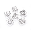 Non-Tarnish Multi-Petal 316 Surgical Stainless Steel Bead Caps STAS-G196-03P-1