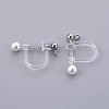 Plastic Clip-on Earring Findings LS-X-STAS-P221-24P-2