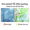 Waterproof PVC Colored Laser Stained Window Film Adhesive Stickers DIY-WH0256-053-8