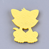 Food Grade Eco-Friendly Silicone Kitten Cabochons SIL-T052-08A-2