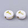 Plating Acrylic Beads PACR-R242-01T-2