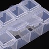 Cuboid Plastic Bead Containers X-CON-N007-01-5