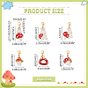 Mushroom & Rabbit Pendant Stitch Markers HJEW-AB00527-2