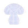 Autumn Mushroom 14 Grids Plastic Bead Storage Containers with Hinged Lid CON-T001-09-2