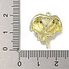 Rack Plating Alloy Enamel Pendants PALLOY-F312-49G-01-3