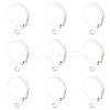 100Pcs Brass Leverback Earring Findings KK-YW0003-37S-1