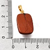 Natural Red Jasper Pendants G-T151-02I-3