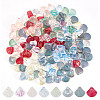 160Pcs 8 Style Transparent Spray Painted Glass Beads GLAA-AR0001-50-1