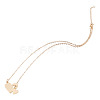 1Pc 302 Stainless Steel Heart Puzzle Pendant Cable Chain Lariat Y Necklaces for Women NJEW-TADJ0001-01KCG-3