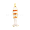 Brass Enamel Pendants KK-H527-05A-G02-1