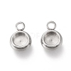 Non-Tarnish 304 Stainless Steel Pendant Cabochon Settings STAS-I162-01A-P-2