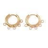 Ion Plating(IP) 304 Stainless Steel Hoop Earring Findings STAS-D183-01G-1