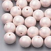 Spray Painted Style Acrylic Beads MACR-T010-18mm-06-1