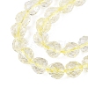 Crackle Transparent Glass Beads Strands GLAA-N068-04A-05-3