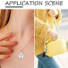 15Pcs 5 Styles Transparent Glass Pendants GLAA-YW0004-65-6