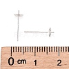 925 Sterling Silver Stud Earring Findings X-STER-K167-027B-S-3