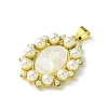 Eco-Friendly Brass Pendants KK-A204-02A-03G-2