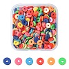 1 Strand Handmade Polymer Clay Beads Strand CLAY-YW0001-85-1