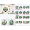 DIY Embroidery Temari Ball Keychain Kits DIY-I064-A05-7