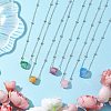 Electroplated Raw Natural Quartz Pendant Necklaces NJEW-JN04967-2